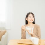 腸活をする女性