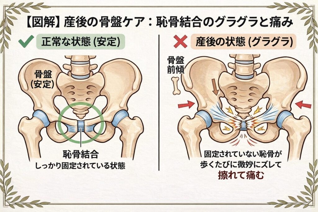 なぜ産後の恥骨痛がでるのか