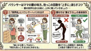 バウンサーを利用して抱っこを上手に減らしましょう