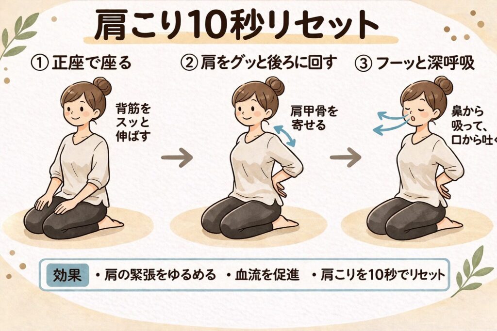 肩こり10秒リセット