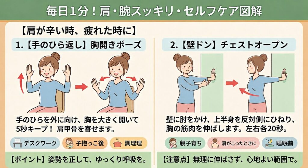 GWの抱っこ疲れで「肩こり」が限界の産後ママへ!