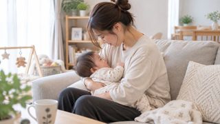 産後の不良姿勢で肩甲骨周辺に負担がかかります
